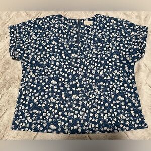 MELLODAY Floral Crepe Top Blouse